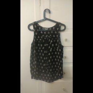 Silky Black Tank Top